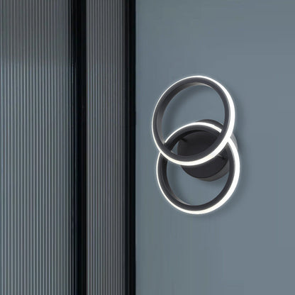 Modern Minimalist Round Iron Silicone LED Wall Sconce Lamp