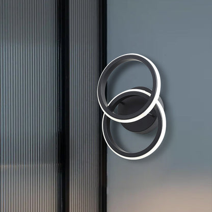 Modern Minimalist Round Iron Silicone LED Wall Sconce Lamp