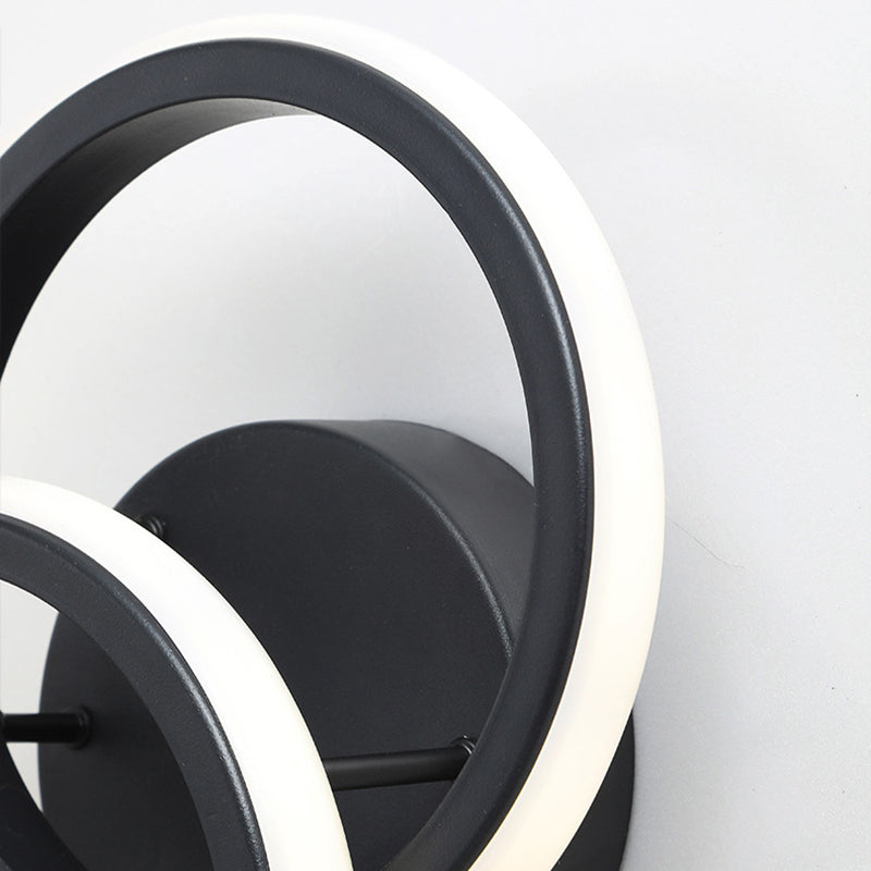 Modern Minimalist Round Iron Silicone LED Wall Sconce Lamp