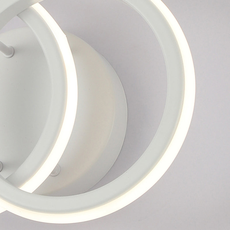 Modern Minimalist Round Iron Silicone LED Wall Sconce Lamp