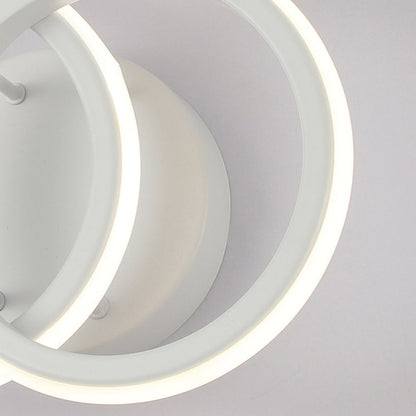 Modern Minimalist Round Iron Silicone LED Wall Sconce Lamp