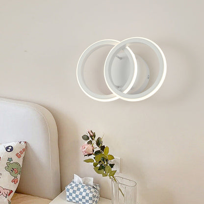 Modern Minimalist Round Iron Silicone LED Wall Sconce Lamp