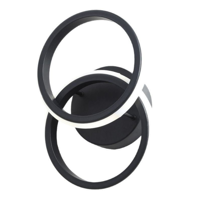 Modern Minimalist Round Iron Silicone LED Wall Sconce Lamp