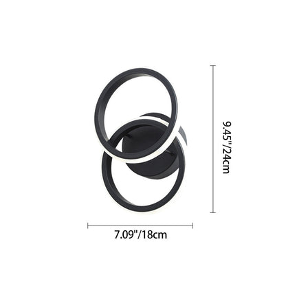 Modern Minimalist Round Iron Silicone LED Wall Sconce Lamp