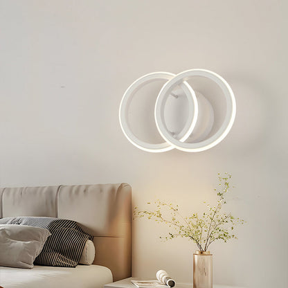 Modern Minimalist Round Iron Silicone LED Wall Sconce Lamp