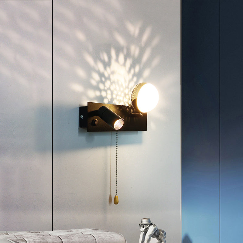Creative Rectangle Iron & PC Rotatable LED Wall Sconce Lamp