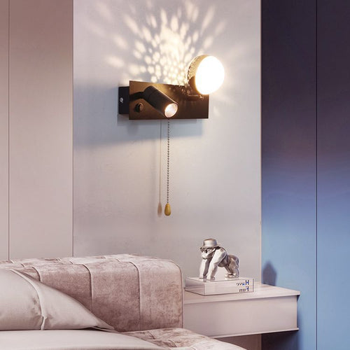 Creative Rectangle Iron & PC Rotatable LED Wall Sconce Lamp