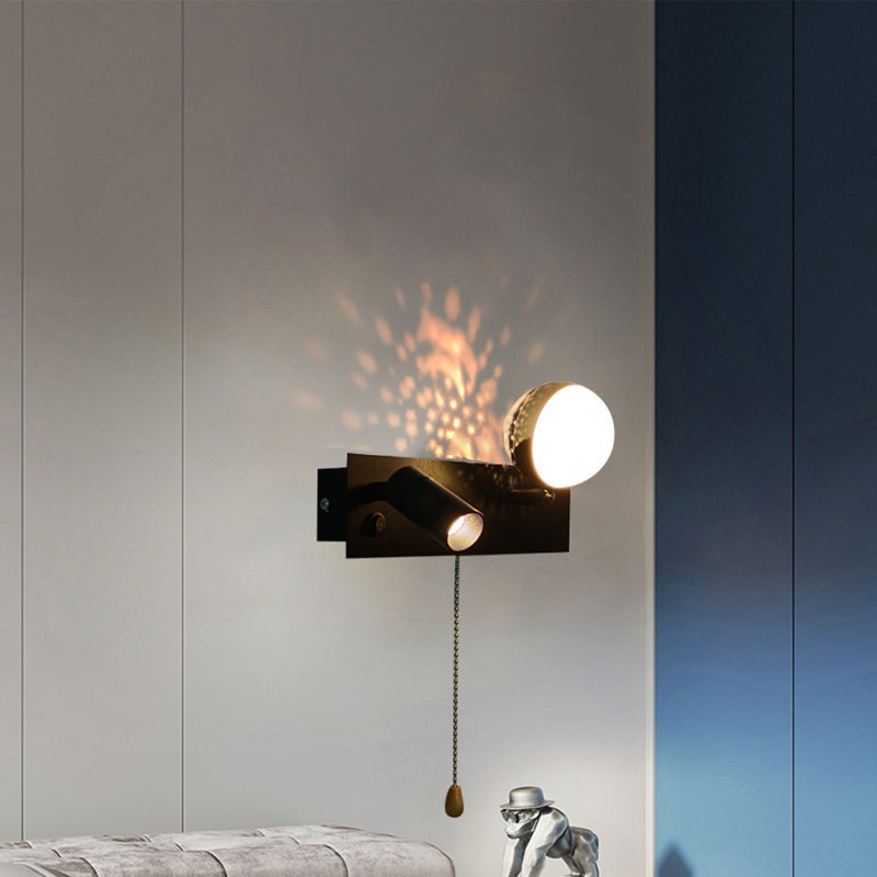 Creative Rectangle Iron & PC Rotatable LED Wall Sconce Lamp