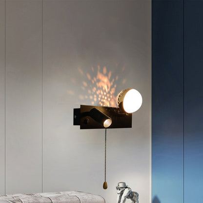 Creative Rectangle Iron & PC Rotatable LED Wall Sconce Lamp