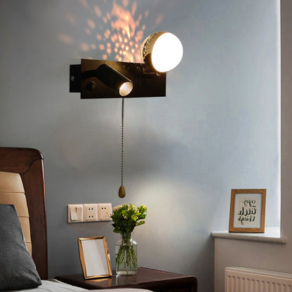 Creative Rectangle Iron & PC Rotatable LED Wall Sconce Lamp