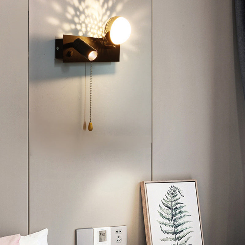 Creative Rectangle Iron & PC Rotatable LED Wall Sconce Lamp