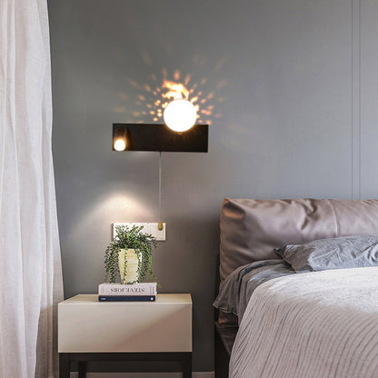 Creative Rectangle Iron & PC Rotatable LED Wall Sconce Lamp