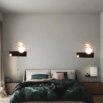 Creative Rectangle Iron & PC Rotatable LED Wall Sconce Lamp