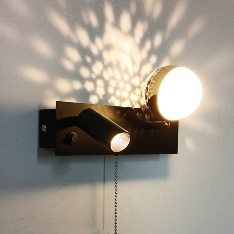Creative Rectangle Iron & PC Rotatable LED Wall Sconce Lamp