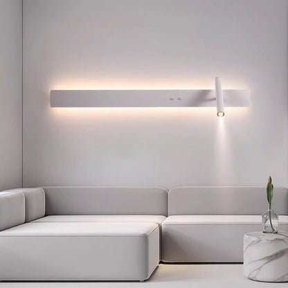 Long Strip Iron Acrylic Rotatable LED Wall Sconce Lamp