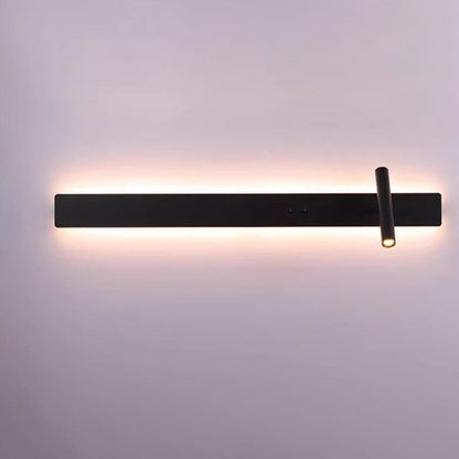 Long Strip Iron Acrylic Rotatable LED Wall Sconce Lamp