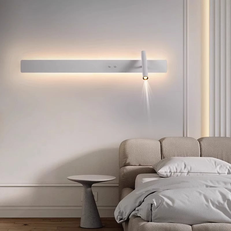 Long Strip Iron Acrylic Rotatable LED Wall Sconce Lamp