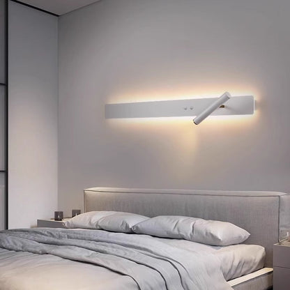 Long Strip Iron Acrylic Rotatable LED Wall Sconce Lamp