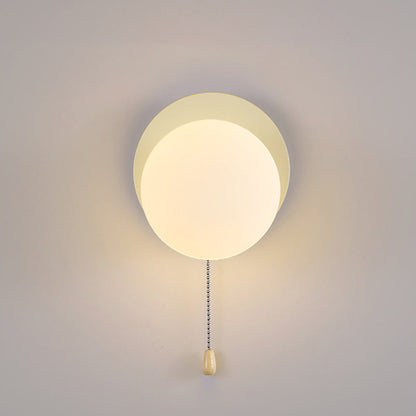 Simplicity Iron Glass 1-Light Zipper Wall Sconce Lamp