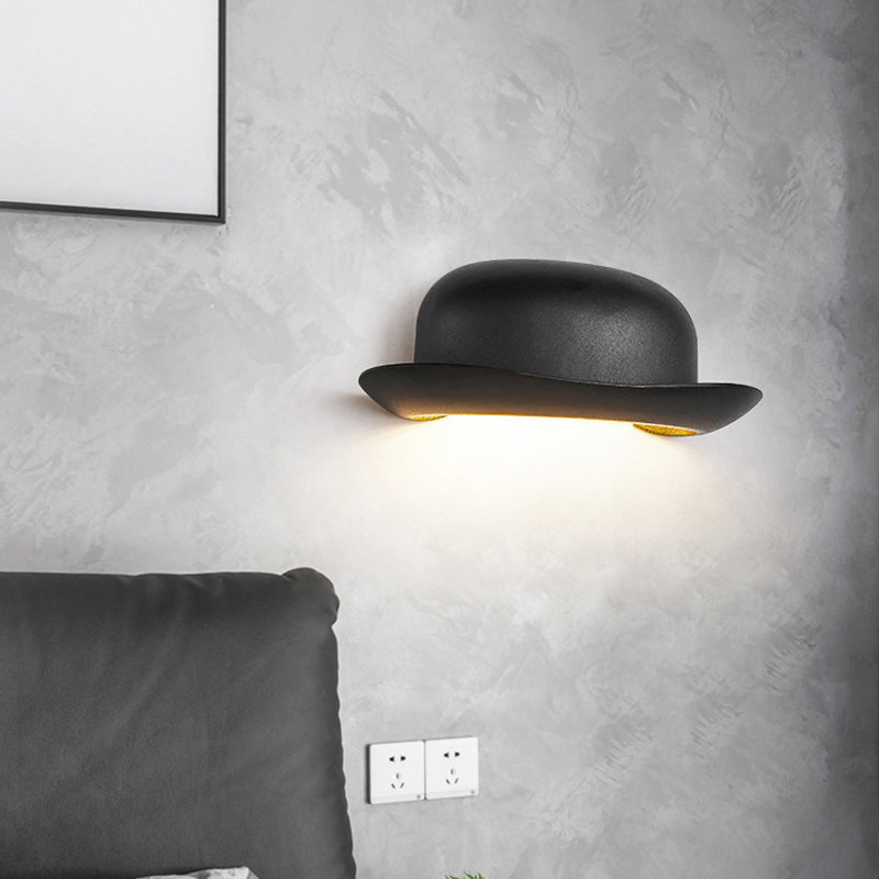 Hat Waterproof Aluminum PC Outdoor LED Wall Sconce Lamp