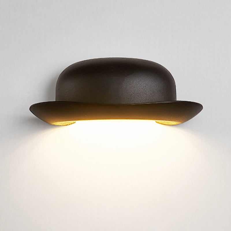 Hat Waterproof Aluminum PC Outdoor LED Wall Sconce Lamp