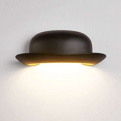 Hat Waterproof Aluminum PC Outdoor LED Wall Sconce Lamp