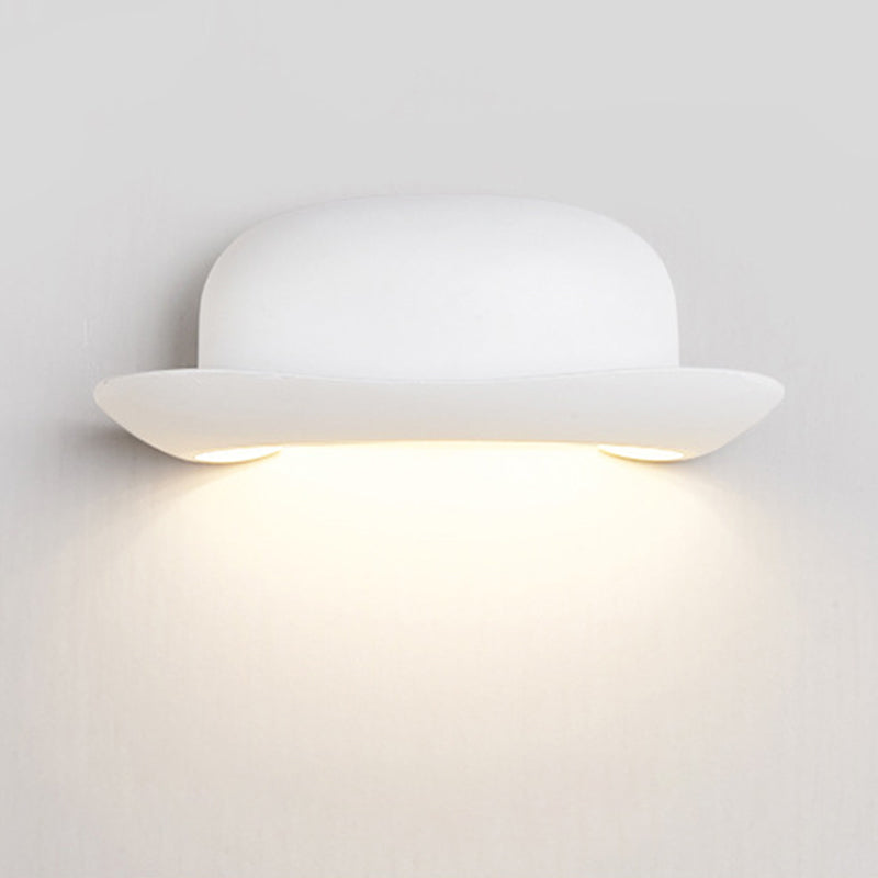 Hat Waterproof Aluminum PC Outdoor LED Wall Sconce Lamp