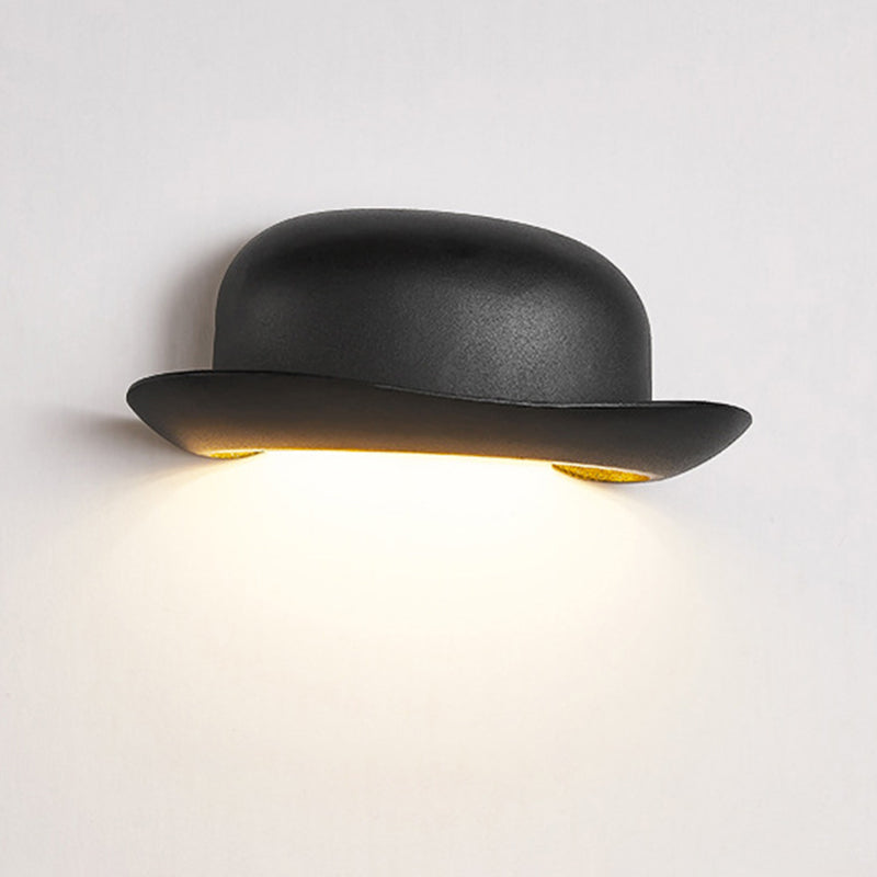 Hat Waterproof Aluminum PC Outdoor LED Wall Sconce Lamp