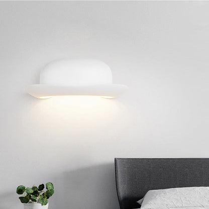 Hat Waterproof Aluminum PC Outdoor LED Wall Sconce Lamp