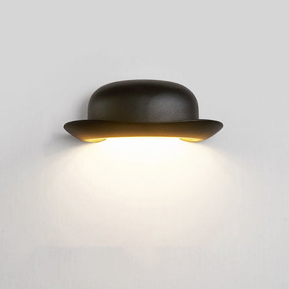 Hat Waterproof Aluminum PC Outdoor LED Wall Sconce Lamp