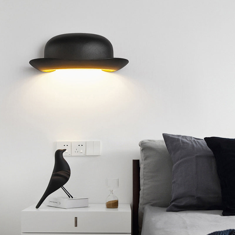 Hat Waterproof Aluminum PC Outdoor LED Wall Sconce Lamp