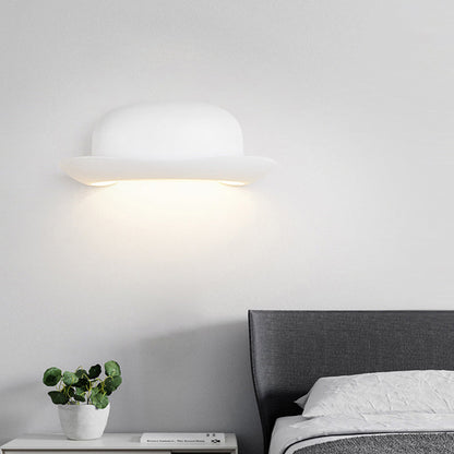 Hat Waterproof Aluminum PC Outdoor LED Wall Sconce Lamp