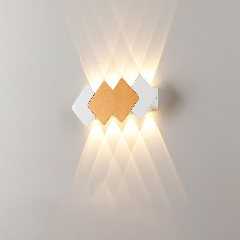Waterproof Rhombus Aluminum Outdoor LED Wall Sconce Lamp