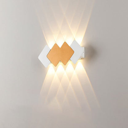 Waterproof Rhombus Aluminum Outdoor LED Wall Sconce Lamp