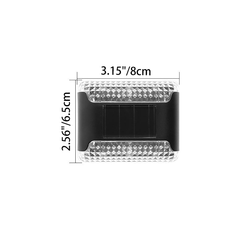 Waterproof Solar Rectangular Plastic LED Wall Sconce Lamp