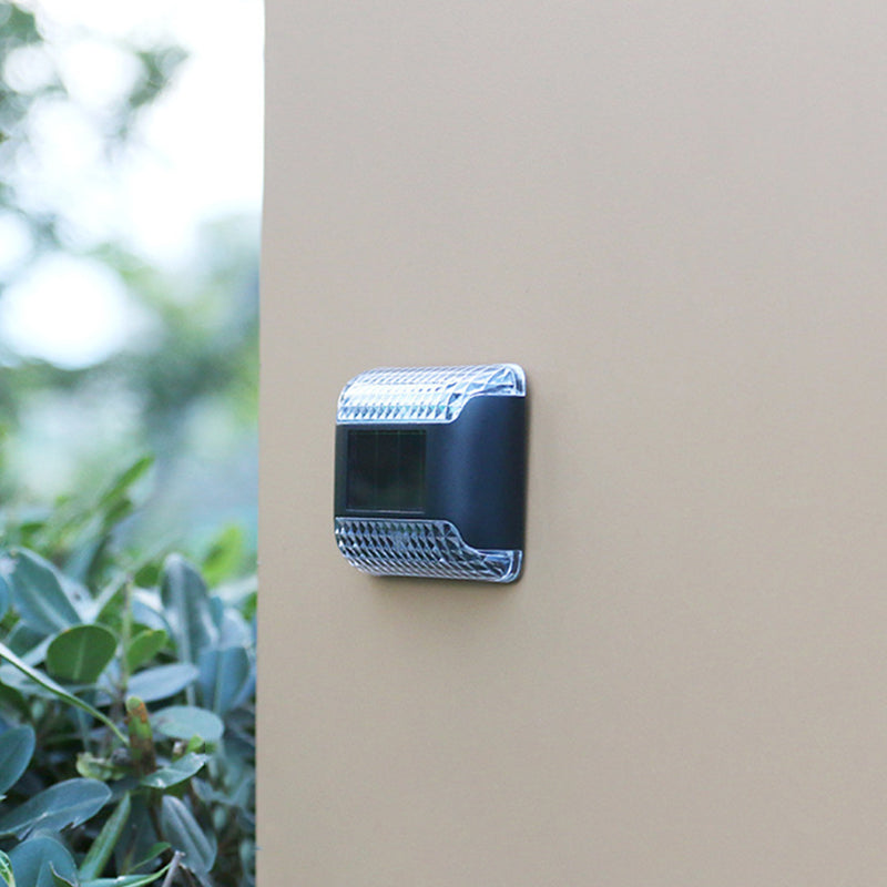 Waterproof Solar Rectangular Plastic LED Wall Sconce Lamp