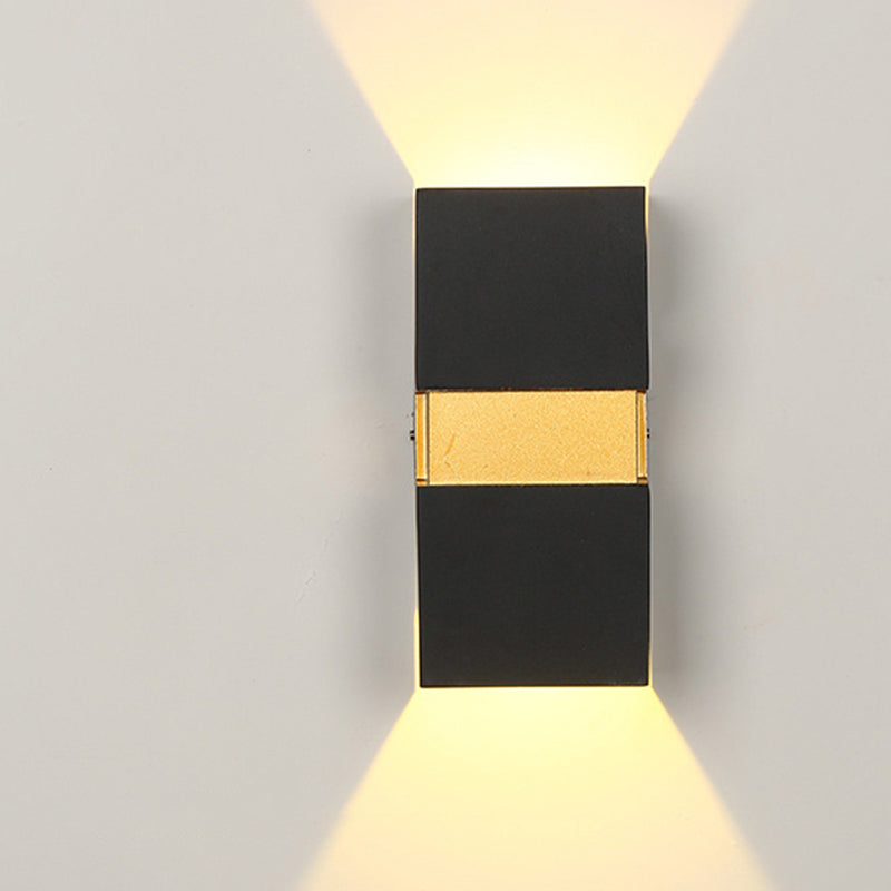 Waterproof Cuboid Aluminum Outdoor LED Wall Sconce Lamp