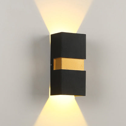Waterproof Cuboid Aluminum Outdoor LED Wall Sconce Lamp