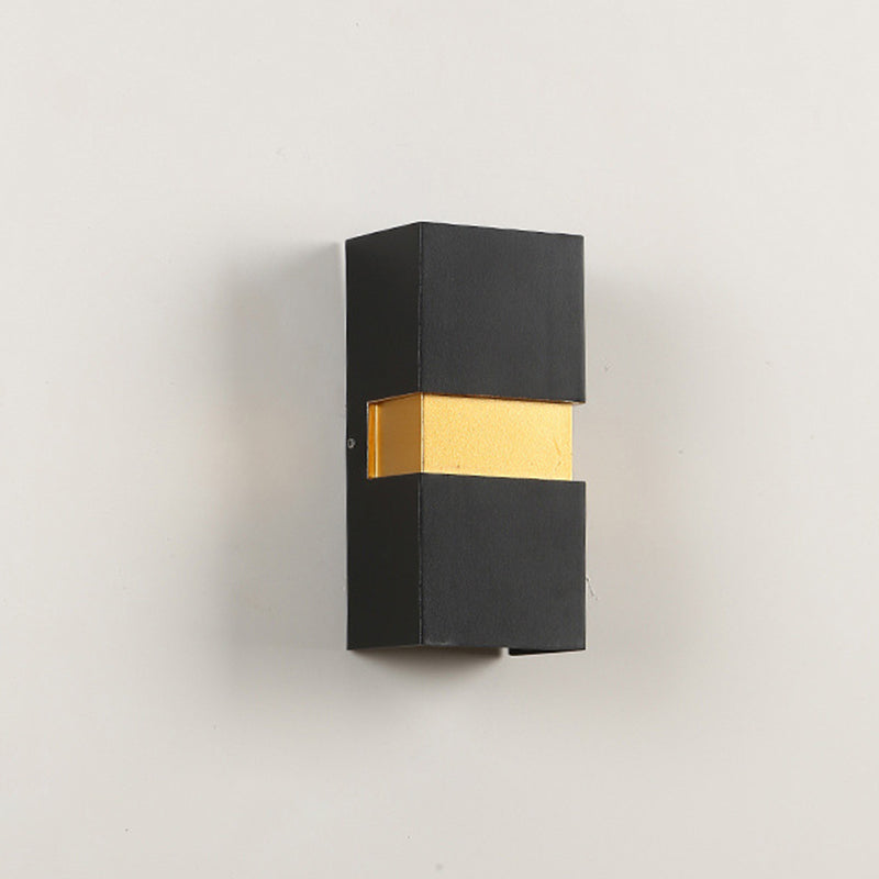 Waterproof Cuboid Aluminum Outdoor LED Wall Sconce Lamp