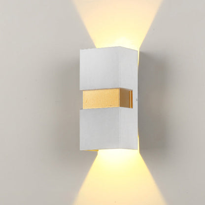 Waterproof Cuboid Aluminum Outdoor LED Wall Sconce Lamp