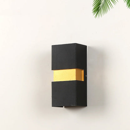 Waterproof Cuboid Aluminum Outdoor LED Wall Sconce Lamp