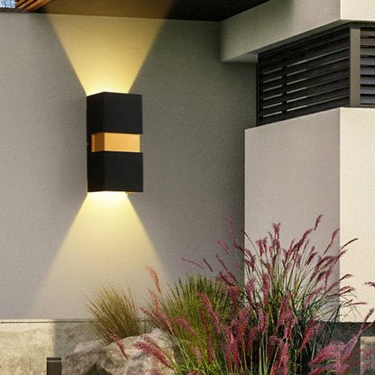 Waterproof Cuboid Aluminum Outdoor LED Wall Sconce Lamp