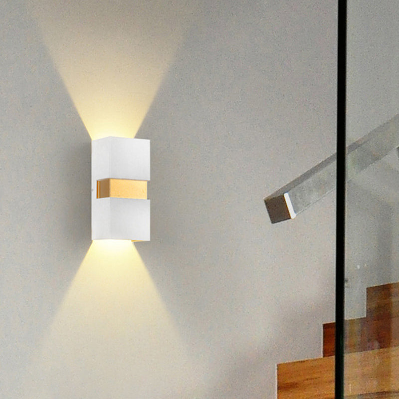 Waterproof Cuboid Aluminum Outdoor LED Wall Sconce Lamp