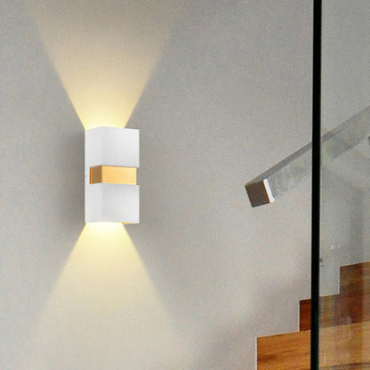 Waterproof Cuboid Aluminum Outdoor LED Wall Sconce Lamp