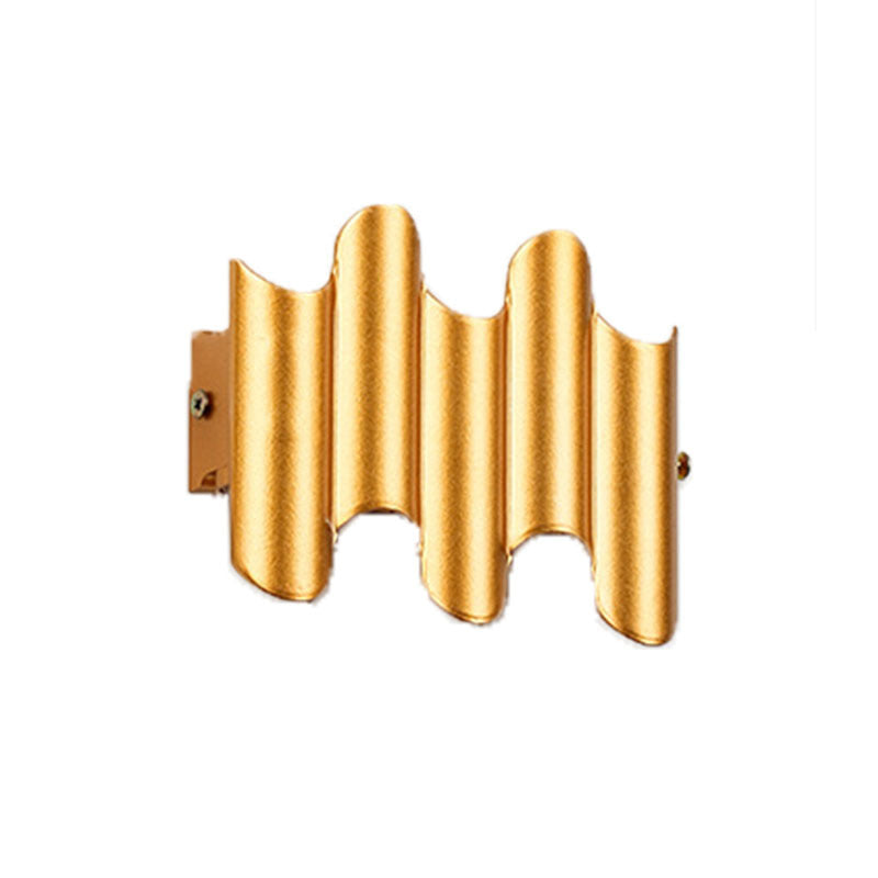 Waterproof Geometric Aluminum PC Outdoor Wall Sconce Lamp