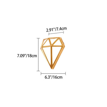 Deco Diamond Aluminum Acrylic LED Outdoor Wall Sconce Lamp