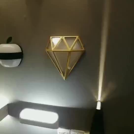 Deco Diamond Aluminum Acrylic LED Outdoor Wall Sconce Lamp
