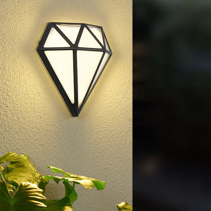 Deco Diamond Aluminum Acrylic LED Outdoor Wall Sconce Lamp