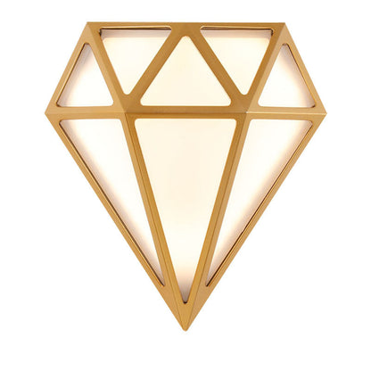 Deco Diamond Aluminum Acrylic LED Outdoor Wall Sconce Lamp