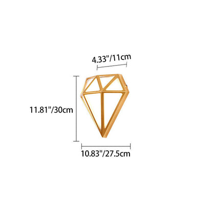 Deco Diamond Aluminum Acrylic LED Outdoor Wall Sconce Lamp